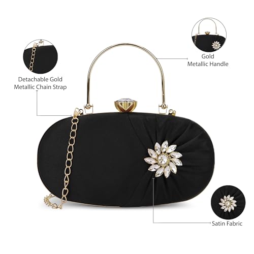 Lavie Women's Shaiz Oval Framed Clutch | Ladies purse | Gift For Girl, Women