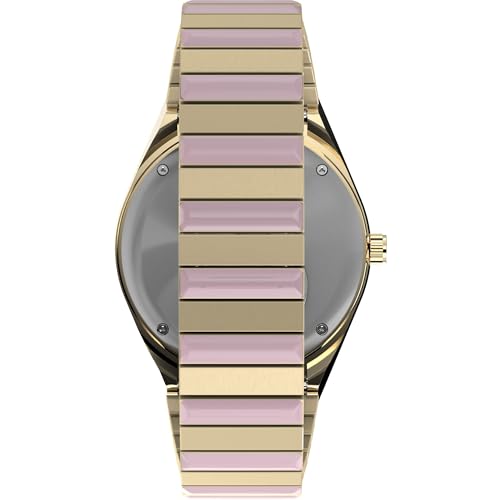 TIMEX Diver Inspired Analog Watch for Women with Pink Round Dial & Multicolor Stainless Steel Bracelet Band Water Resistant Women's Wrist Watches - TW2W87600UJ