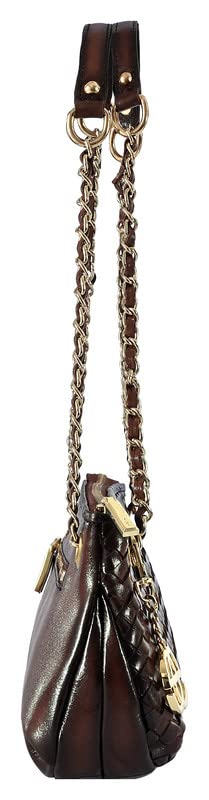 eske Women's Western (Dark Tan Hand-Stitched Braided)