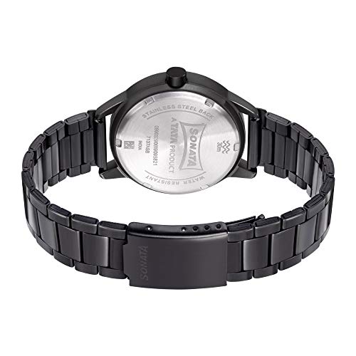 Sonata Nxt Analog Black Dial Men's Watch-NN7137AM02/NP7137AM02