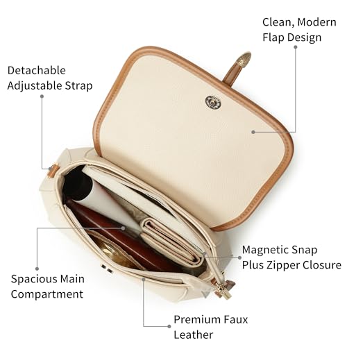 Fastrack Orbit Flap Sling | Faux-Leather Women’s Sling Bag | Spacious Compartment & Detachable Strap for Daily Use
