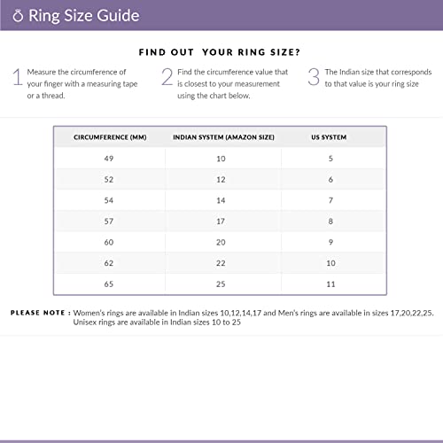 Peora American Diamond Studded White Plated Finger Ring Fashion Wear Stylish Jewellery Gift for Girls & Women (PX8R72-7)