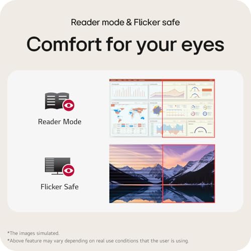 LG 24 Inch IPS FHD Monitor 1920 x 1080,1 MS MBR, 120Hz, sRGB 99% Typ(CIE1931),1500:1 Contrast, Black Stabilizer,Virtual Borderless, Flicker Safe, Reader Mode, HDMI,VGA, 24U411A, (Black)