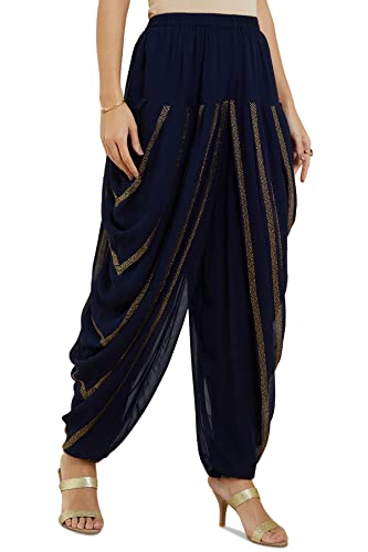 Soch Women Embellished Dark Blue Georgette Suit Set