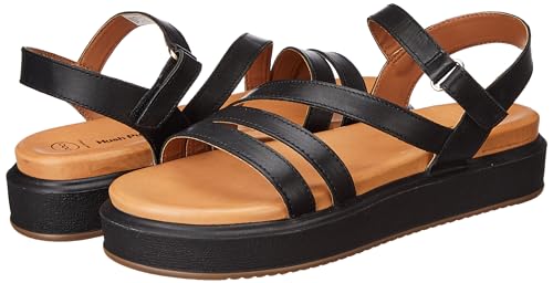 Hush Puppies Women's ELLIE SANDAL (6656142_BLACK_5 UK)