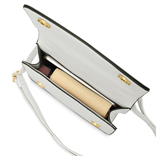 Fastrack PU Quilted Satchel for Women, Girls and Ladies | with Gold Metal Chain and detachable sling strap