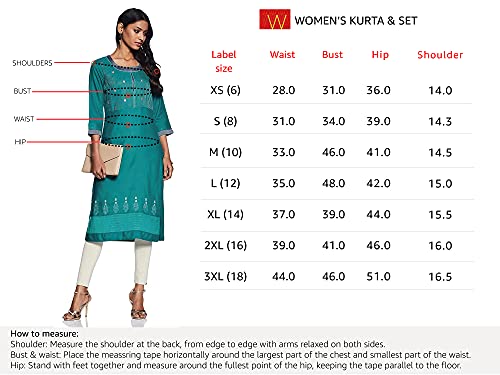 W for Woman A-Line Kurta (18AUW17474-59507_Yellow_6)