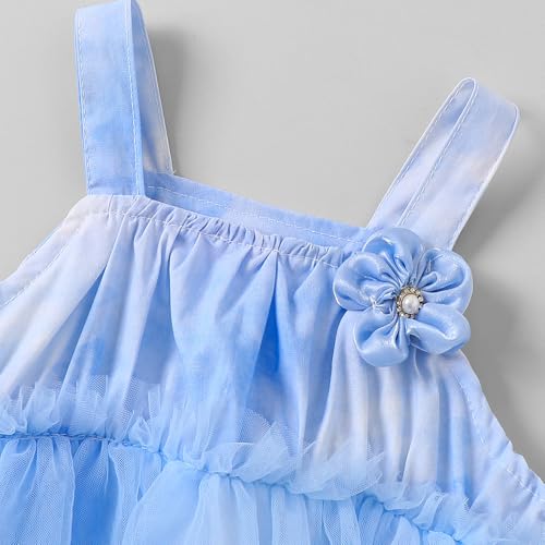 Hopscotch Floral Applique Tie & Dye Onesie (12-18 Months)
