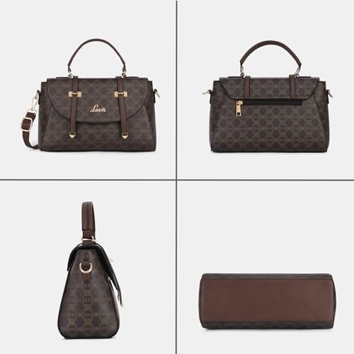Lavie Women's Beech Flap Satchel Bag | Satchel Handbag for Work | Ladies Purse | Stylish Shoulder Bag | Gift for Women