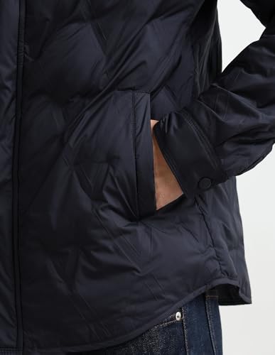 Arrow Sports Men's A-Line Coat (ASAKJK4788_Navy