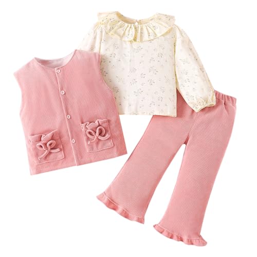 Hopscotch Baby Girls Cotton Pant set in Pink Color For Ages (12-18 Months)