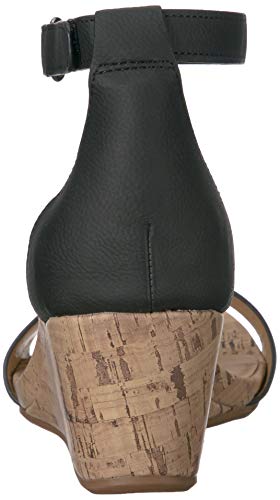 Naturalizer Womens Areda Black Wedge Sandals 8.5 M