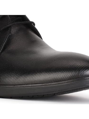 Hush Puppies New Zampa Derby E Men's Black Formal Shoes - 8 UK (8246070)