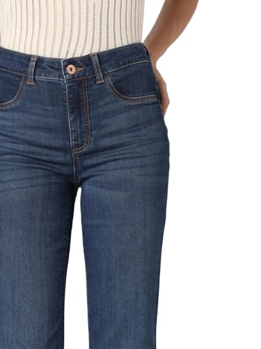 VERO MODA Womens Wide Leg Jeans Dark Blue Denim