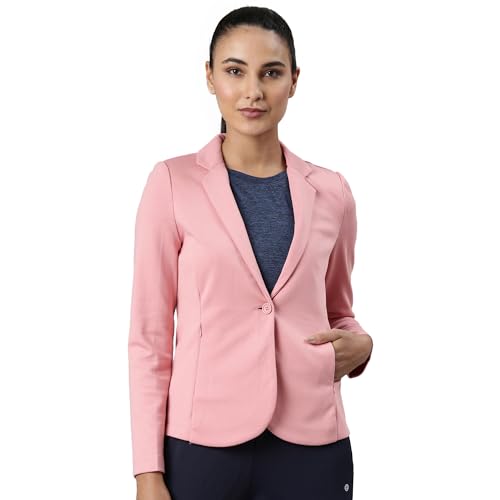 Enamor Dry Fit Stretch Cotton Single-Breasted Sporty Blazer for Women