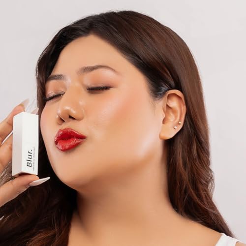 Blur India 3 in 1 Bullets For Lips + Eyes + Cheeks | Pack of 2 – Put Me On Your Lips...Not Your Lying Ex (Red) & Reminder: Adopt, Don’t Shop! (Plum)