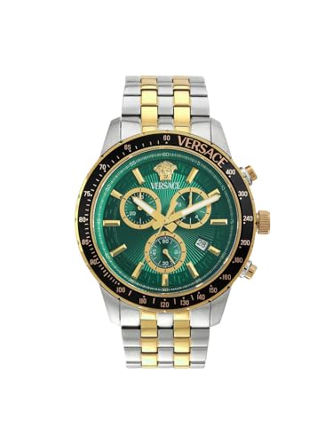 Versace Sport Chrono - VEZCA 44 mm Green Dial Men Wrist Watch - VEZCA0524