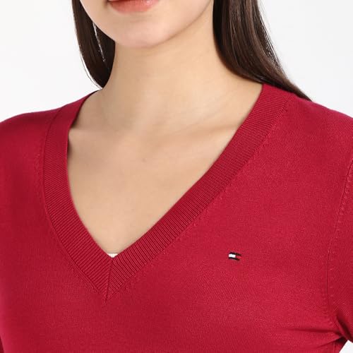 Tommy Hilfiger Womens Red Color Sweater (L)