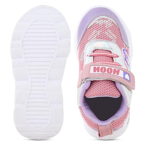 HOOH Premium Comfortable Breathable Shoes for Girls, Versatile, Classy Touch (Purple, UK Footwear Size System, Big Kid, Numeric, Medium, 3)