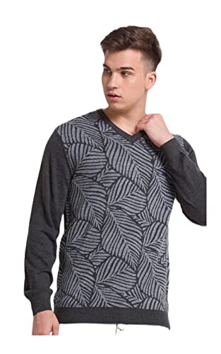 Colorplus Tailored Fit Grey Sweater for Men