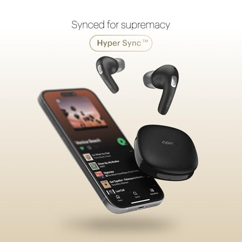 Noise Newly Launched Buds E1 V2 in-Ear Truly Wireless Earbuds with Pebble Grain Design, 35H of Playtime, Quad mic ENC,10mm Driver, Low Latency, BT v5.3 (Dune Beige)
