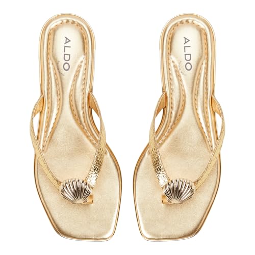 Aldo CONCHIGLIA-IN711 Women Gold Flat Sandals