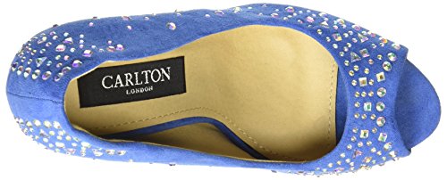 Carlton London Women's Silken Blue Pumps - 5 UK/India (38 EU)(CLL-4272)