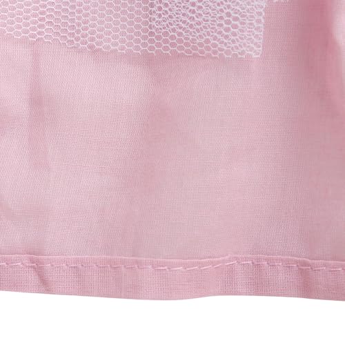 Hopscotch Girls Slim Fit Sleeveless Solid Party Fit And Flare Knee-Length Dress In Pink Color For Ages - 7-8 Years