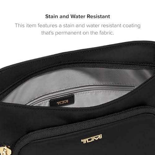 TUMI Voyageur Tyler Crossbody, Black/Gold, One Size, Voyageur Tyler Crossbody