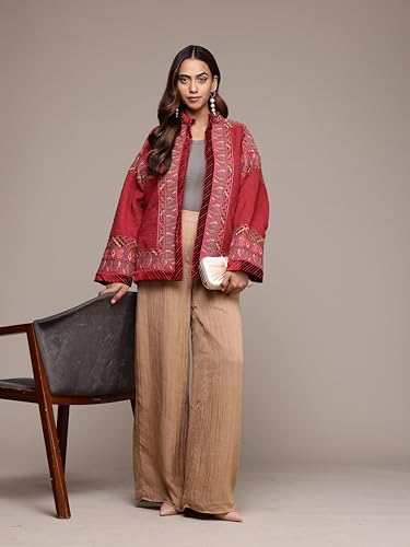 Ritu Kumar Pink Peru Solid Jacket