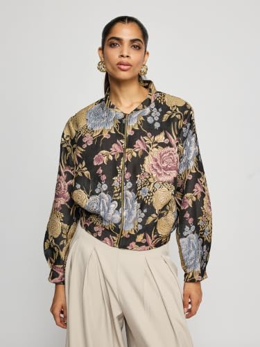 Label RITU KUMAR Black Neoni Jacket