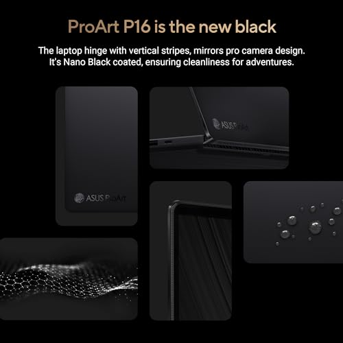 ASUS ProArt P16 OLED (2025), AMD Ryzen AI 9 HX 370, RTX 5090-24GB,64GB RAM, 2TB SSD, 16"/40.64cm Touchscreen, 4K, 120Hz,Windows 11,M365 Basic (1Year)*/Office 2024, Nano Black, 1.95Kg,H7606WX-SE028WS