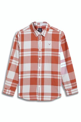 Boys Red Check Casual Shirt
