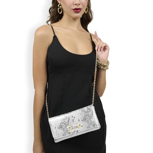 Lavie Women's Eira Bow Crush Envelope Clutch | Ladies Purse | Gift For Women