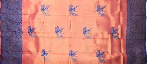 SREE KUMARAN Women's Kanchipuram Silk Pure Pattu Sarees along Blouse (VSK419-2)