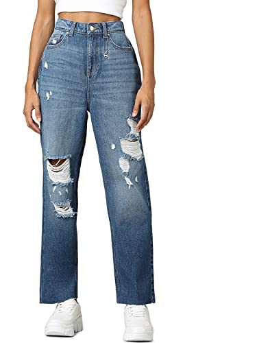 ONLY Regular Fit Jeans(255135801_Medium Blue Denim_28)