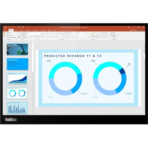 Lenovo ThinkVision M14d 14" Class LCD Monitor - 16:10 - Raven Black