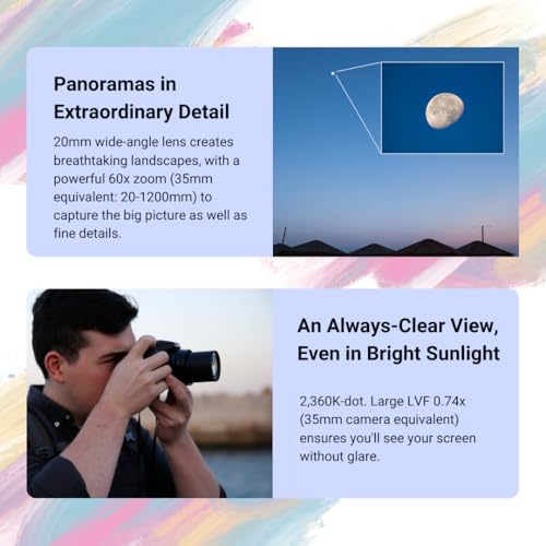 Panasonic LUMIX FZ80D 20 to 1200mm Zoom Lens Point and Shoot Compact Camera (Black) Bundle with 64GB Extreme Pro SDXC UHS-I Memory Card (2 Items)