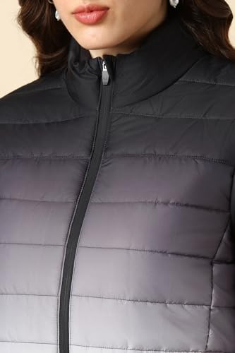 Women Grey Textured Casual Jacket