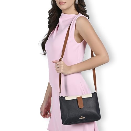 Lavie Women's Keiko 2C Colorblock Top Zip Crossbody Sling Bag | Ladies Purse Handbag | Gift for Women