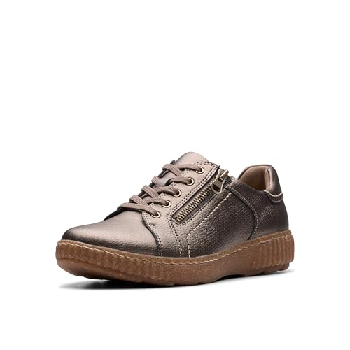 Clarks Women's Caroline Janna, Bronze Metallic, 8