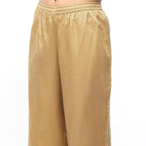 BIBA Women's Cotton Kurta Set (SKDRJPTANA9830AW24GLD_Gold