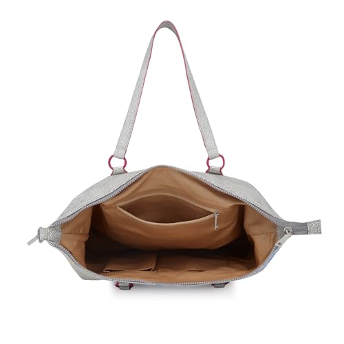 Caprese Splash Tote Bag for Women (Large, Beige)
