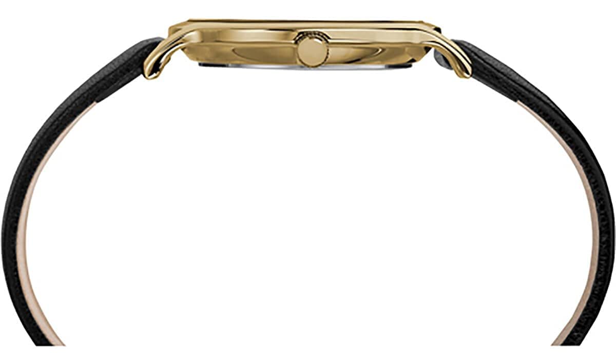 TIMEX Women Black Round Brass Dial Analog Watch- TW2R36400AP