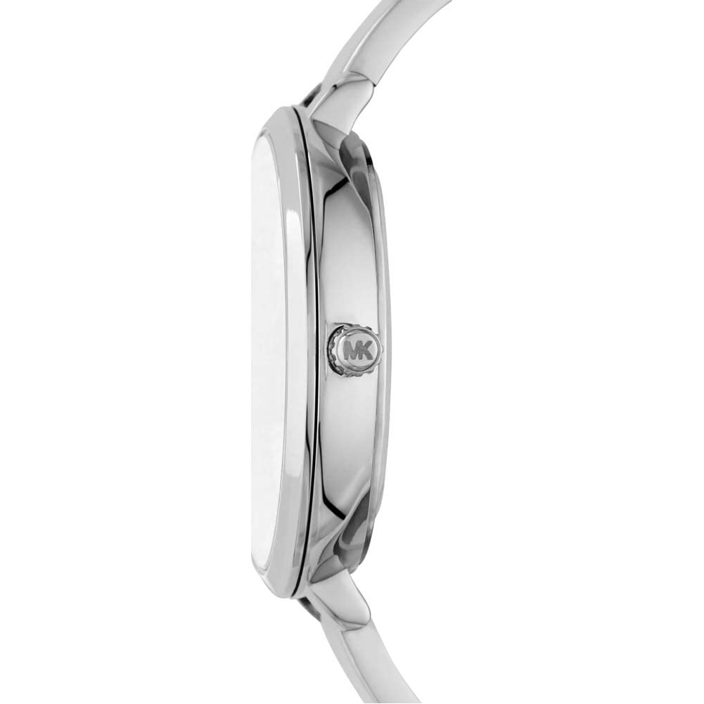 Michael Kors Outlet Charley Silver Quartz Metal Watch MK4432