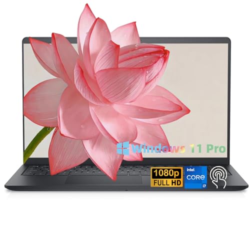 Dell 15.6'' FHD Touchscreen Laptop Computer - 13th Gen Intel 10-Core i7-1355U Processor, Numeric Keypad, HDMI, Wi-Fi 6,Win11 Pro, w/Redragon Accessoires(32GB RAM, 1TB SSD)