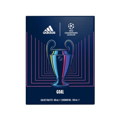 Adidas UEFA Champions League Goal Gift Set for Men (Eau de Toilette 100ml + Shower Gel 250ml)