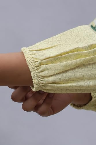 W for Woman W Women Yellow Floral Print Cotton A-Line Dress_24FEW10845-810683_3XL