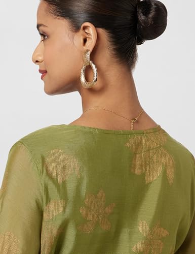 BIBA Women Printed Maxi Mix & Match (Festive 1957_Green_42, Dress)