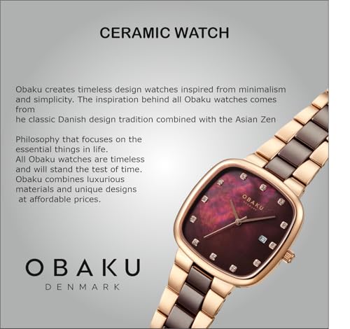 Obaku Analog Brown Dial Women's Watch-V282LDVNCN